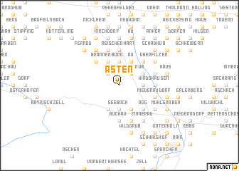 map of Asten