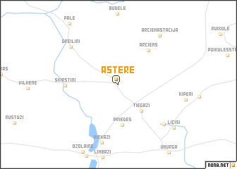 map of Āstere