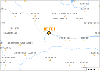 map of Astet