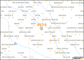 map of Astis