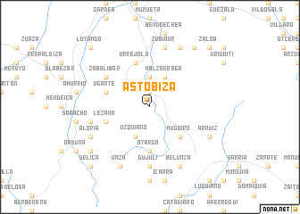 map of Astóbiza