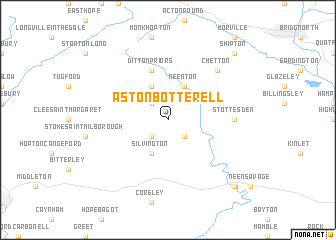 map of Aston Botterell