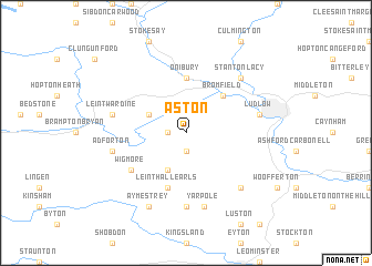 map of Aston