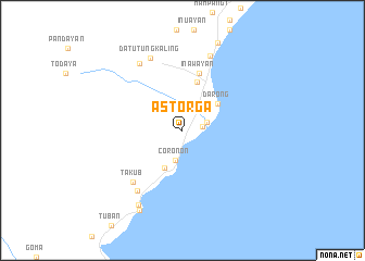 map of Astorga