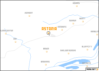 map of Astoria