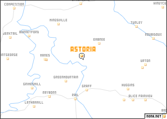 map of Astoria