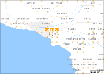 map of Åstorp