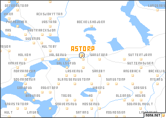 map of Åstorp