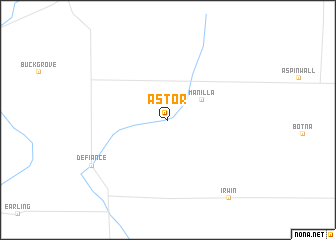 map of Astor