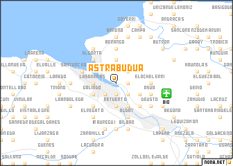 map of Astrabudúa