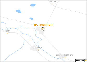 map of Astrakhan