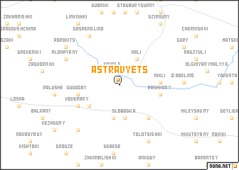map of Astravyets