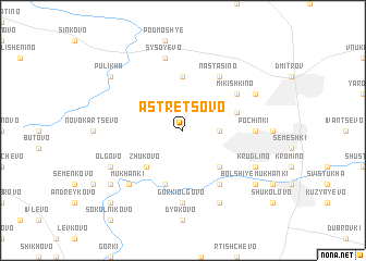 map of Astretsovo