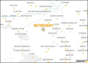 map of Astrevskiy