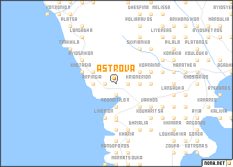 map of Astróva