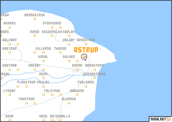 map of Åstrup