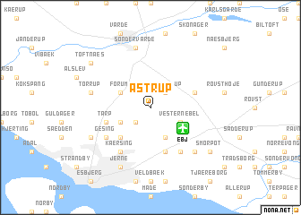 map of Astrup