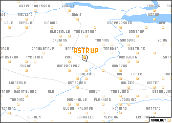 map of Åstrup