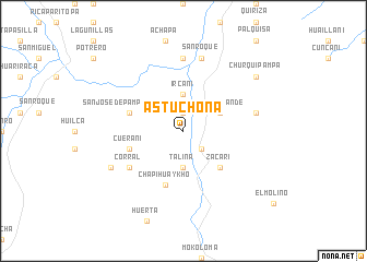 map of Astuchona