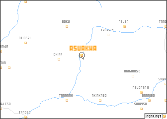 map of Asuakwa