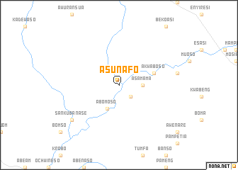 map of Asunafo