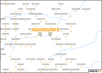 map of Asunafo