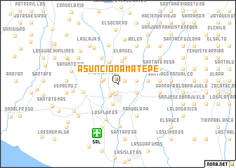 map of Asunción Amatepe