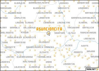 map of Asuncioncita