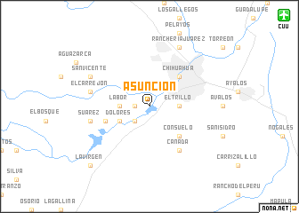 map of Asunción