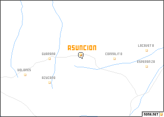 map of Asunción