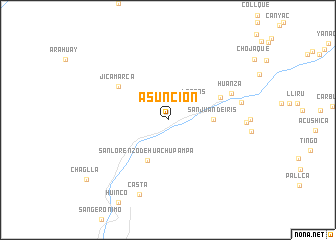 map of Asunción