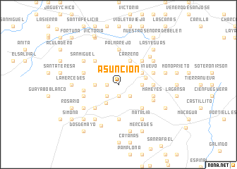 map of Asunción