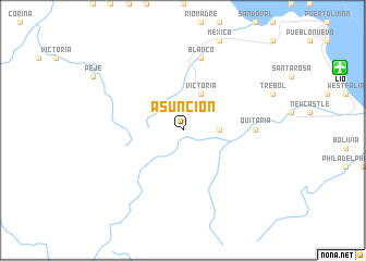 map of Asunción