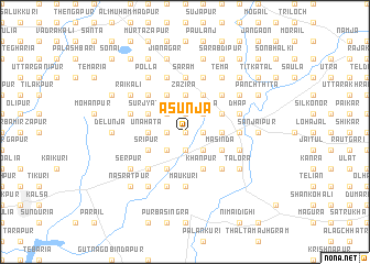 map of Āsunja