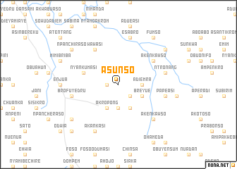 map of Asunso