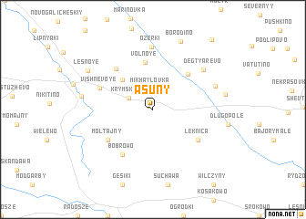 map of Asuny