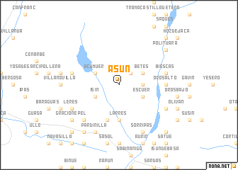 map of Asún