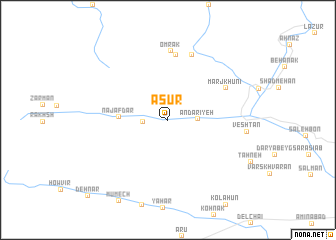 map of Āsūr