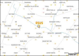 map of ‘Aş‘ūş