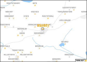 map of Ásvány