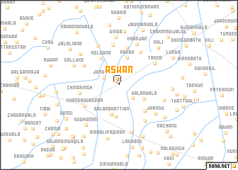 map of Aswān