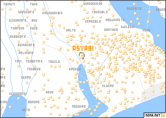 map of Asyabi