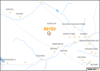 map of Āsyeh