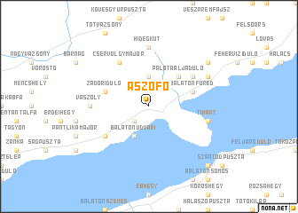 map of Aszófő