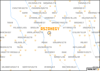 map of Aszóhegy