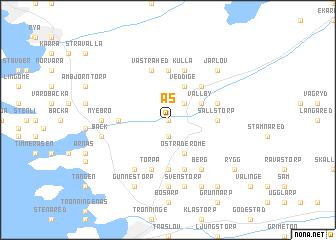 map of Ås