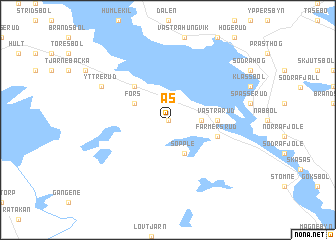 map of Ås