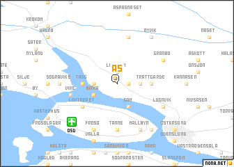 map of Ås