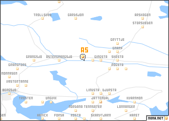 map of Ås