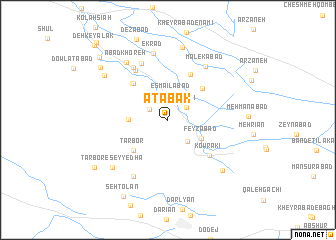 map of Atābak